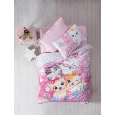 Παιδικό Σετ Κουβερλί MEOW Σετ κουβερλί μονό: 170 x 240   1 μαξιλαροθήκη 50 x 70 εκ.