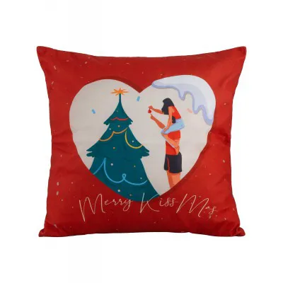 Διακοσμητικό Μαξιλάρι MERRY KISS ME Διακοσμητικό μαξιλάρι: 45 x 45 εκ.