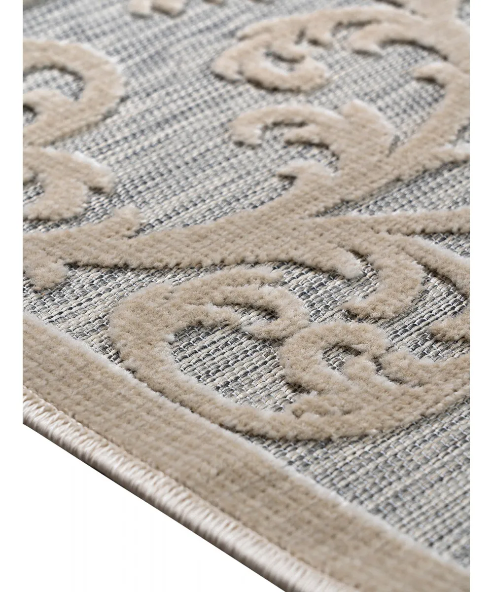 Χαλί MONARCHY GREY BEIGE 67 x 400 εκ.