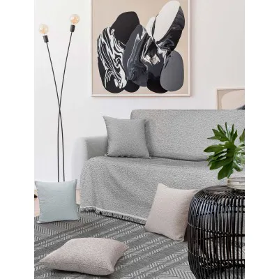 Ριχτάρι MONOCOLORE GREY Ριχτάρι πολύθρονας: 170 x 180 εκ.