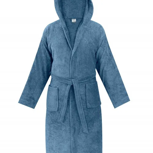Μπουρνούζι με κουκούλα OLIA DENIM BLUE Μπουρνούζι με κουκούλα: XLarge