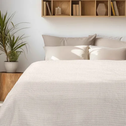 Κουβέρτα Πικέ PIKONA BEIGE Κουβέρτα Πικέ: 170 x 240 εκ.