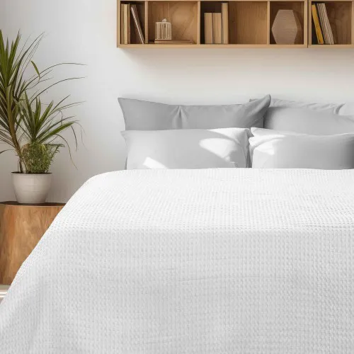 Κουβέρτα Πικέ PIKONA WHITE Κουβέρτα Πικέ: 220 x 240 εκ.