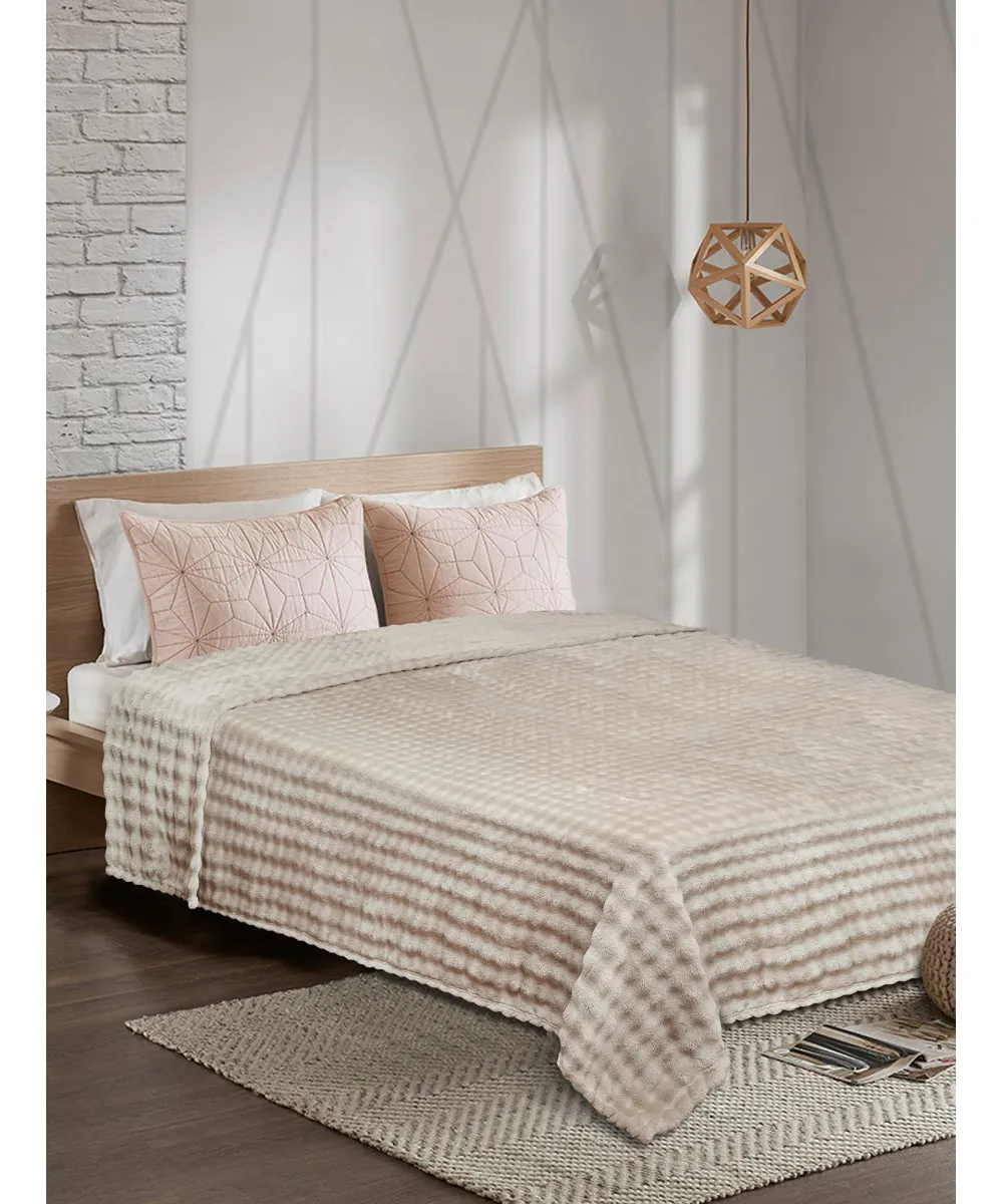 Κουβέρτα Fleece PUFFELLA BROWN Κουβέρτα μονή: 160 x 220 εκ.