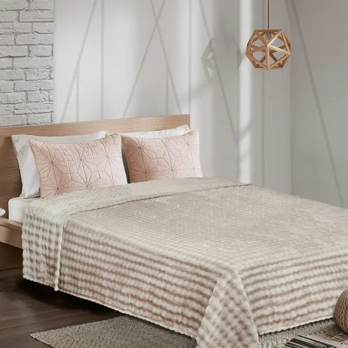 Κουβέρτα Fleece PUFFELLA BROWN Κουβέρτα μονή: 160 x 220 εκ.