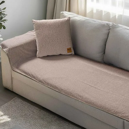 Μεμονωμένο ανάγλυφο κάλυμμα REGALIA BEIGE Μεμονωμένο ανάγλυφο κάλυμμα για καναπέ γωνία  300 x 90 εκ.