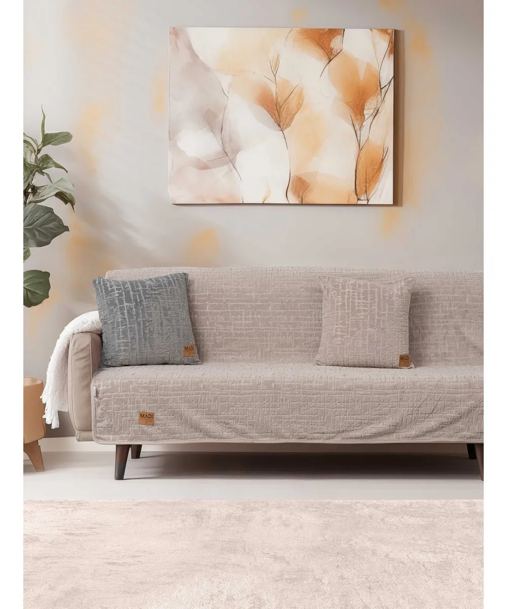Ριχτάρι SAVANNA BEIGE Ριχτάρι πολύθρονας: 180 x 180 εκ.