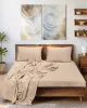 Σεντόνι SLEEK BEIGE Σεντόνι υπέρδιπλο με λάστιχο: 160 x 200 35 εκ.