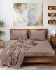 Σεντόνι SLEEK BROWN Σεντόνι μονό: 170 x 260 εκ.