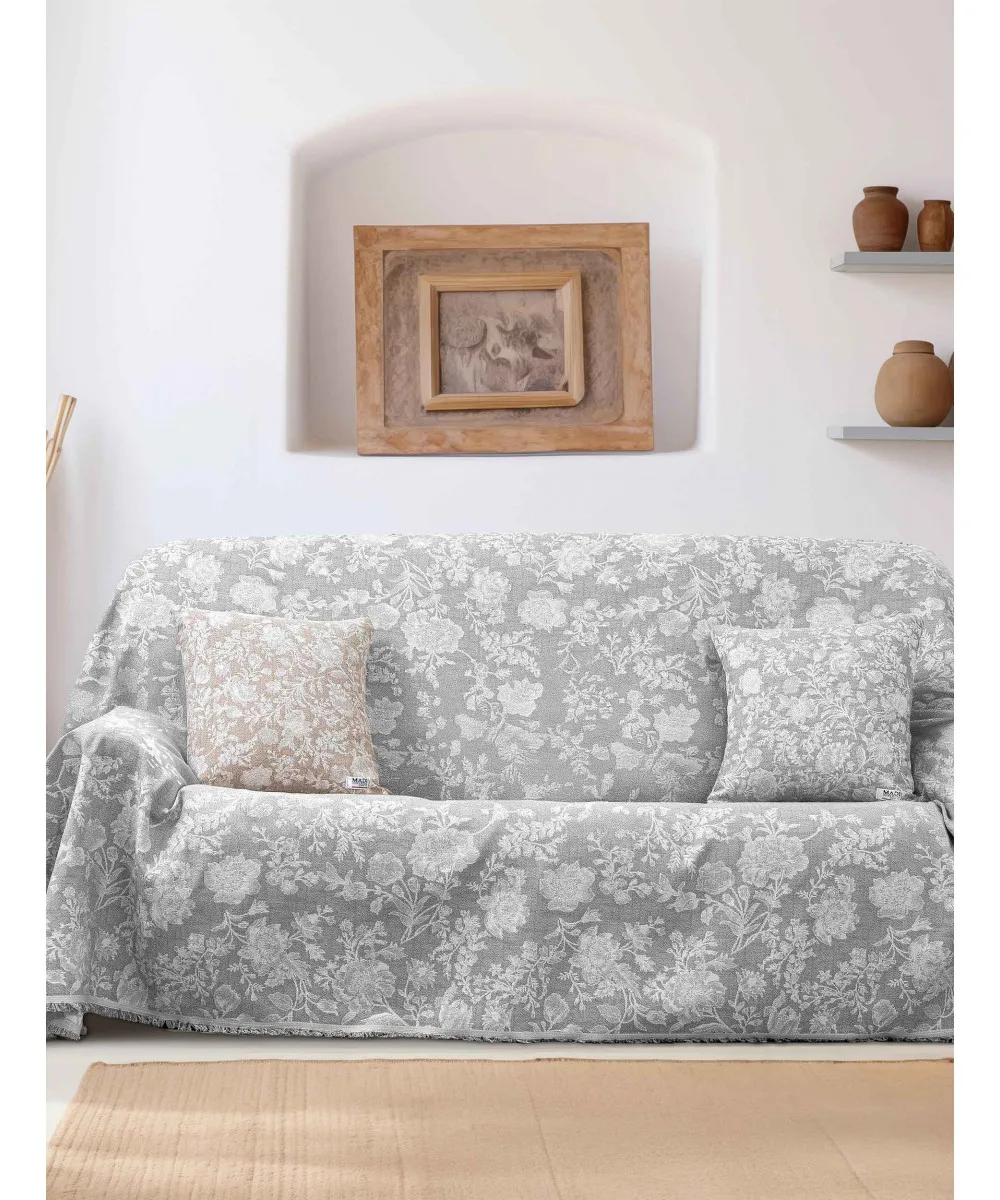 Ριχτάρι SOFIMA GREY Ριχτάρι τριθέσιου καναπέ: 170 x 300 εκ.