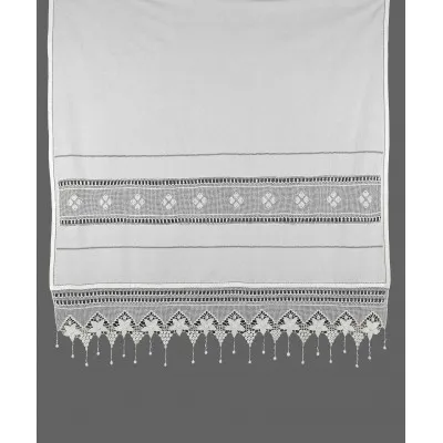 κουρτίνα 027 (40cm x 80cm) λευκό με τούνελ