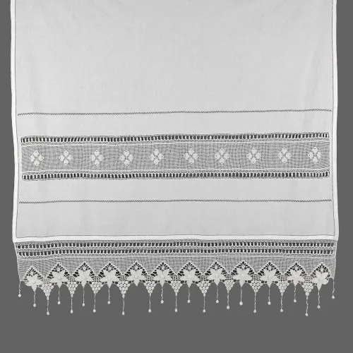 κουρτίνα 027 (40cm x 80cm) λευκό με τούνελ