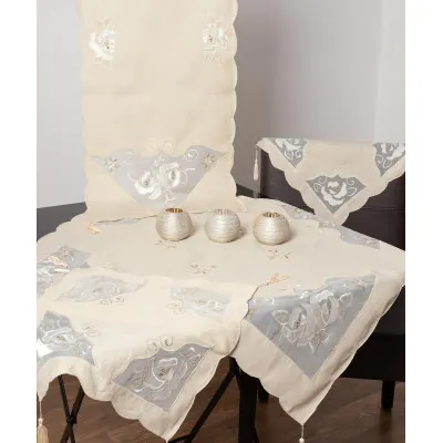 Σετ 7 τεμαχίων  (90cm x 90cm 40cm x 110cm 2x60cm x 60cm 2x 40cm x 40cm 140cm x 140cm) 05 μπεζ