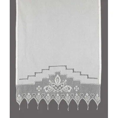 κουρτίνα 075 (140cm x 260cm) λευκό με τούνελ