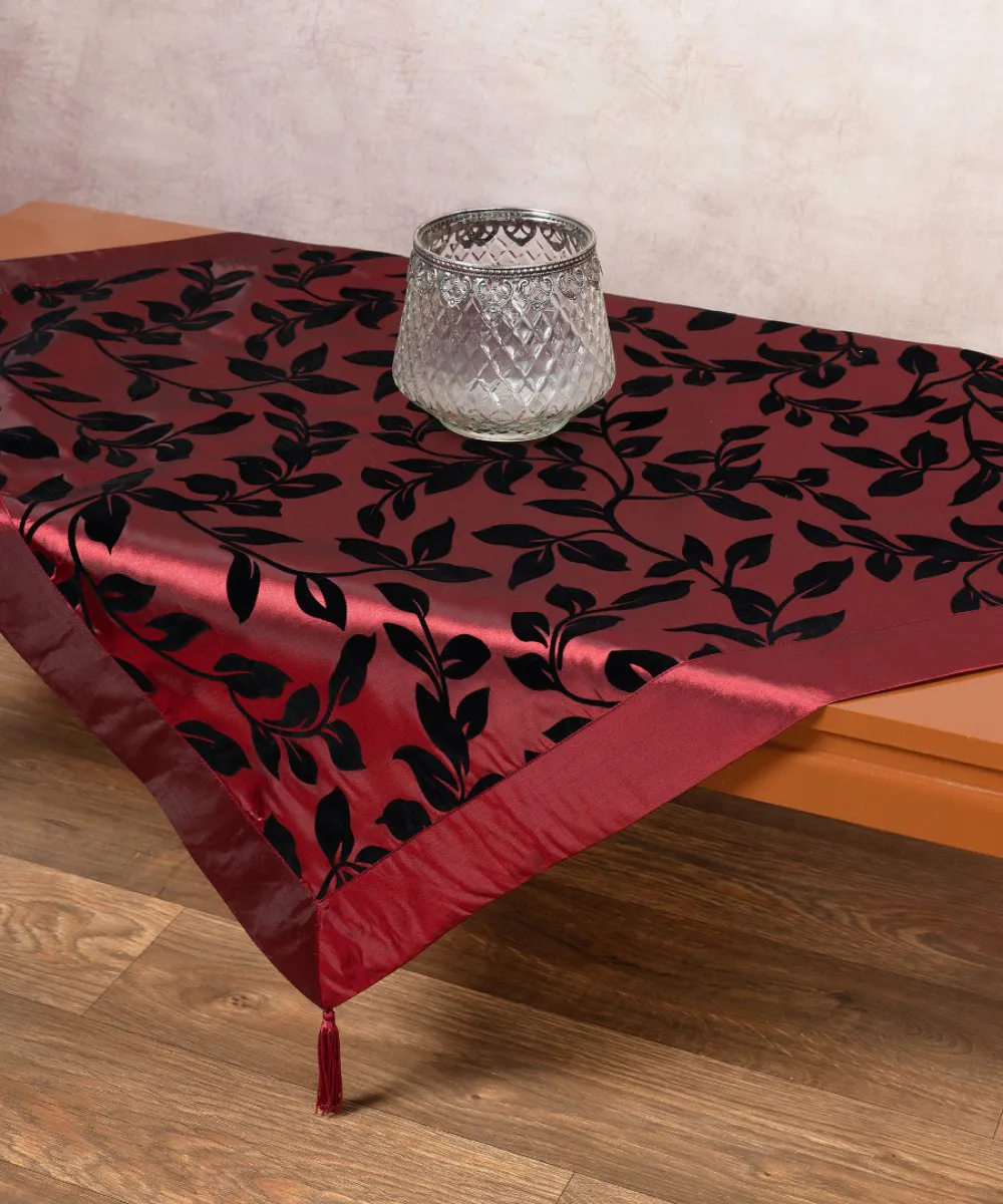 Σατέν καρέ 081 (85cm x 85cm) μπορντώ