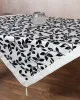 Σατέν τραπεζοκαρέ 081 (130cm x 130cm) λευκό