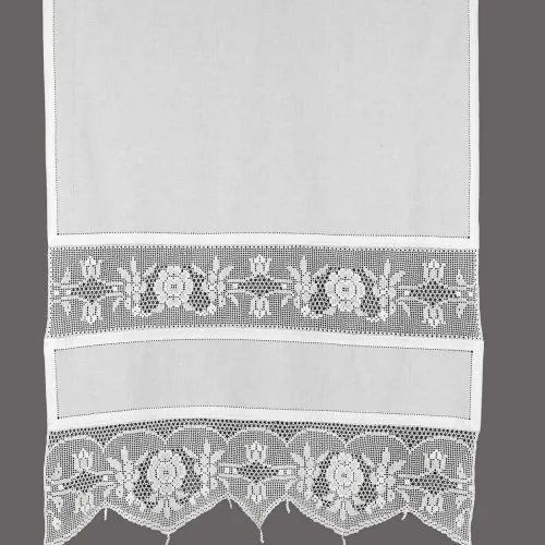 κουρτίνα 097 (140cm x 260cm) λευκό με τούνελ