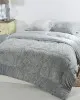 Κουβερτοπάπλωμα burble (170cm x 240cm   50cm x 70cm) γκρί