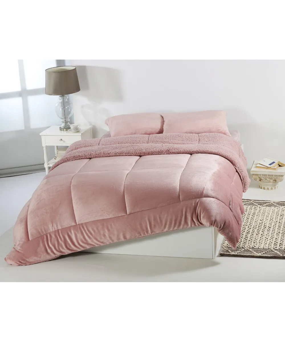 Κουβερτοπάπλωμα solid (220cm x 240cm) old rose