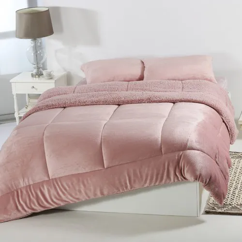Κουβερτοπάπλωμα solid (220cm x 240cm) old rose