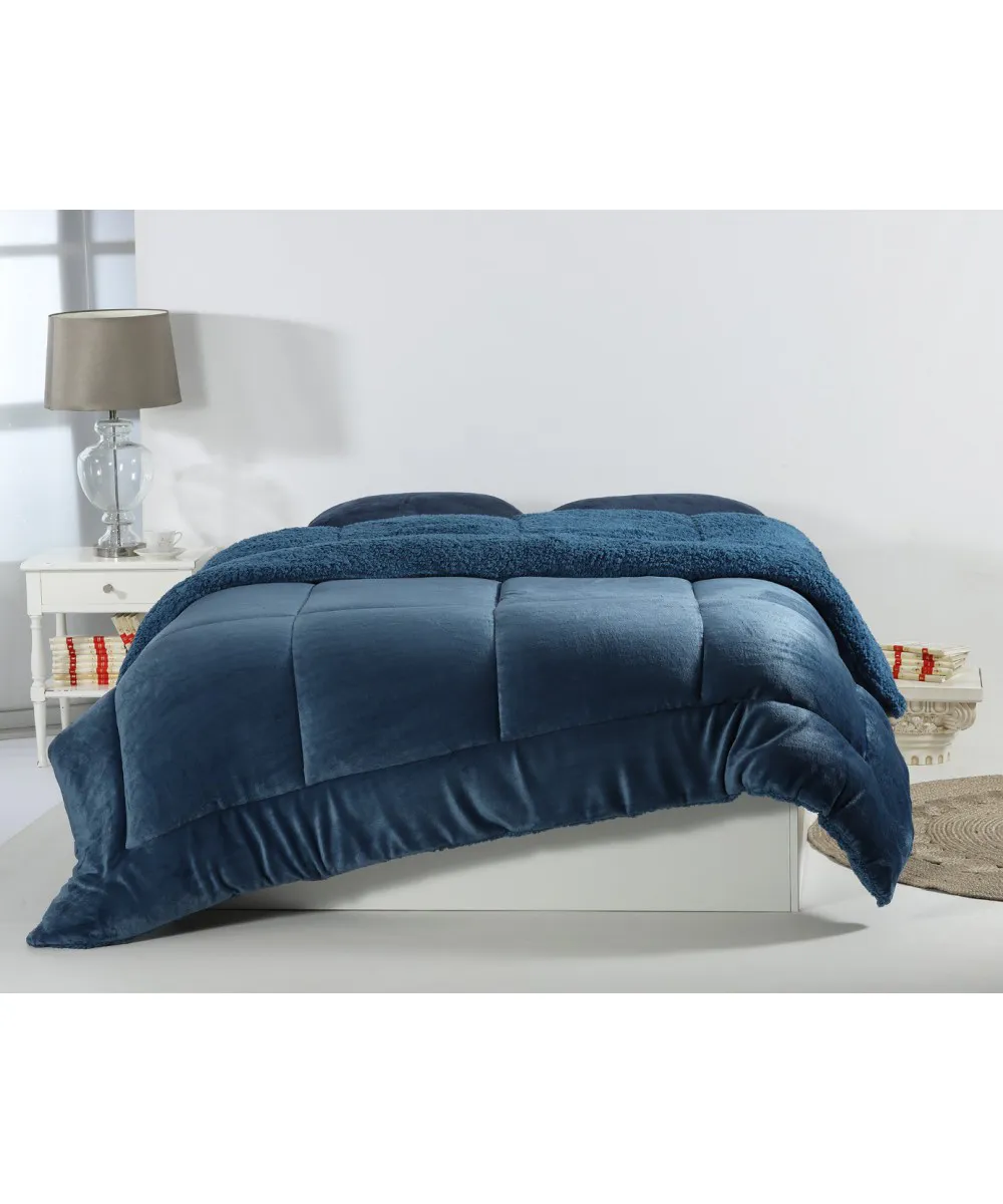 Κουβερτοπάπλωμα solid (220cm x 240cm) navy