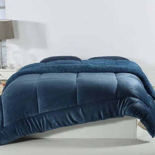Κουβερτοπάπλωμα solid (220cm x 240cm) navy