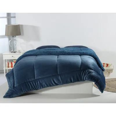 Κουβερτοπάπλωμα solid (240cm x 260cm) navy