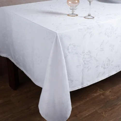 Ζακάρ τραπεζομάντηλο 10190 (140cm x 140cm) λευκό