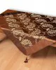 Σατέν τραπεζοκαρέ 1028 (130cm x 130cm) καφέ