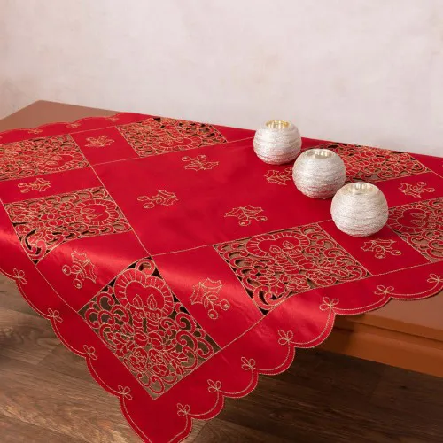 Καρέ χριστουγεννιάτικο 1180 (85cm x 85cm) κόκκινο