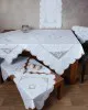Πλεκτό με ύφασμα σετ 7 τεμαχίων 1264 (140cm x 140cm/90cm x 90cm/50cm x 150cm/60cm x 60cm x 2/40cm x 40cm x 2) λευκό