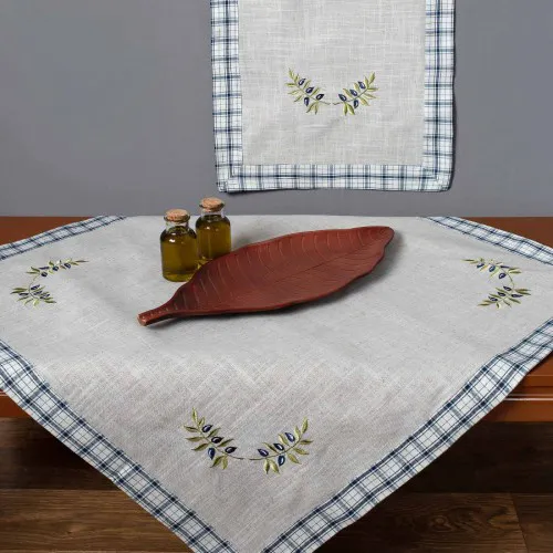Τραπεζοκαρέ 1312 (135cm x 135cm) μπλέ