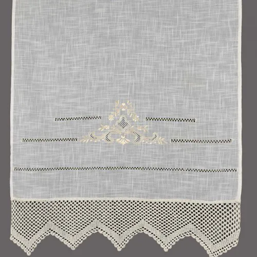 κουρτίνα 1714 (140cm x 260cm) λευκό με τούνελ