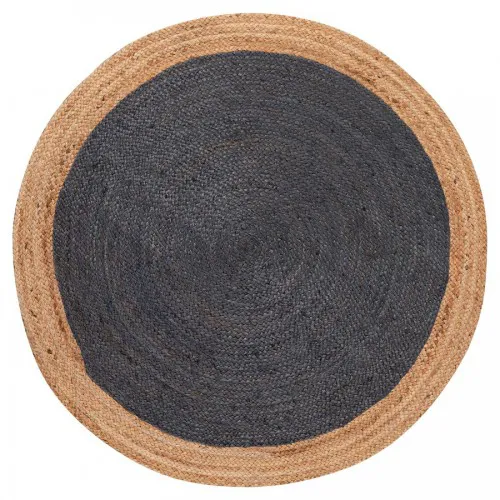 Χαλί γιούτα 1749 (150cm) natural/dark grey