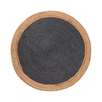 Χαλί γιούτα 1750 (200cm) natural/dark grey