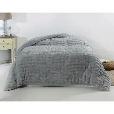 Κουβερτοπάπλωμα burble (220cm x 240cm) γκρί
