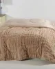 Κουβερτοπάπλωμα burble (170cm x 240cm) ανοιχτό καφέ