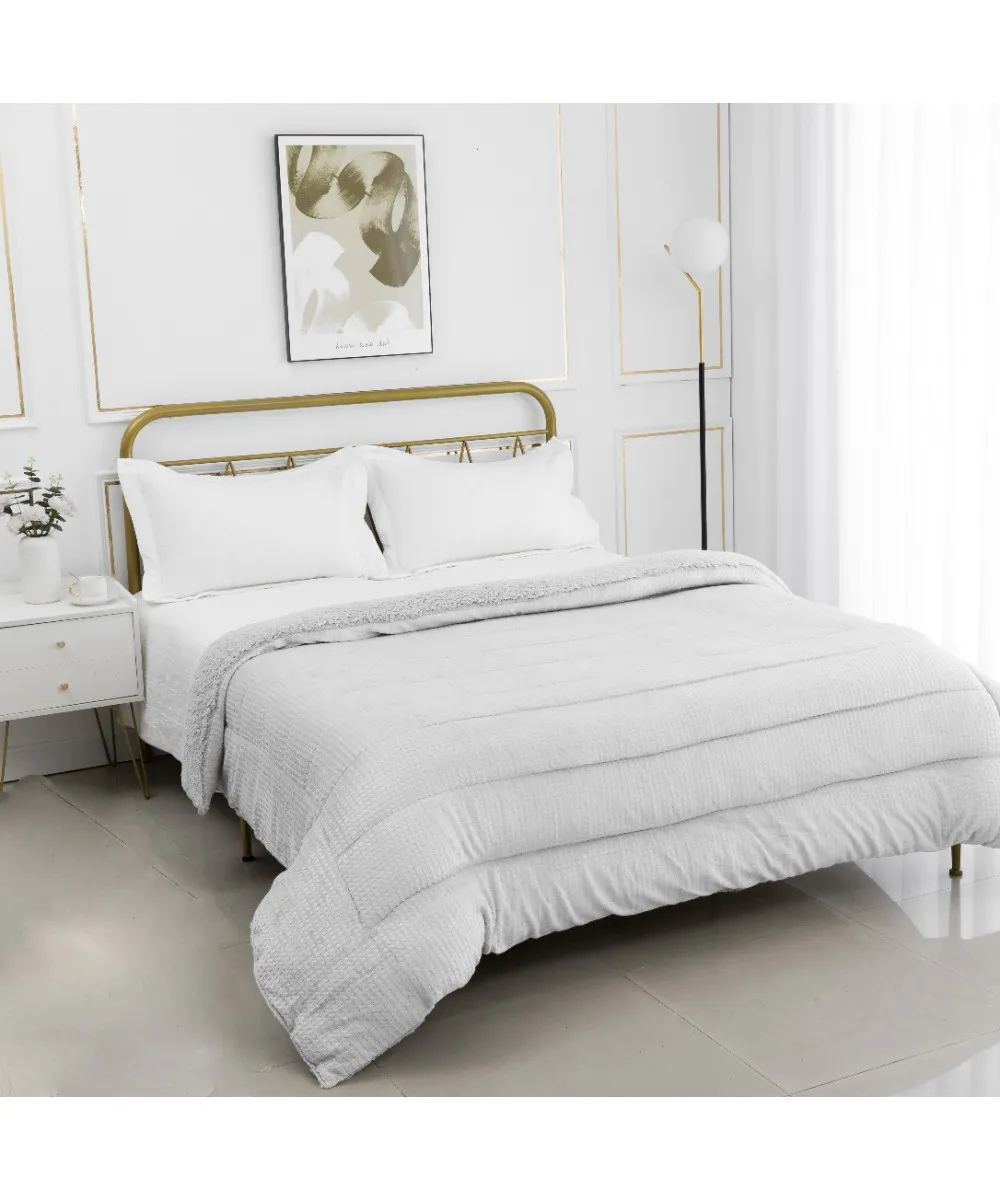 Κουβερτοπάπλωμα damask (240cm x 260cm) light grey