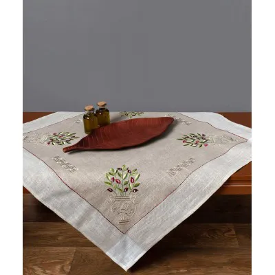 Τραπεζοκαρέ 2625 (135cm x 135cm) κόκκινη ελιά