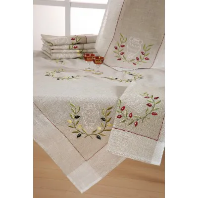 Τραπεζομάντηλο 2630 (160cm x 250cm) κόκκινη ελιά