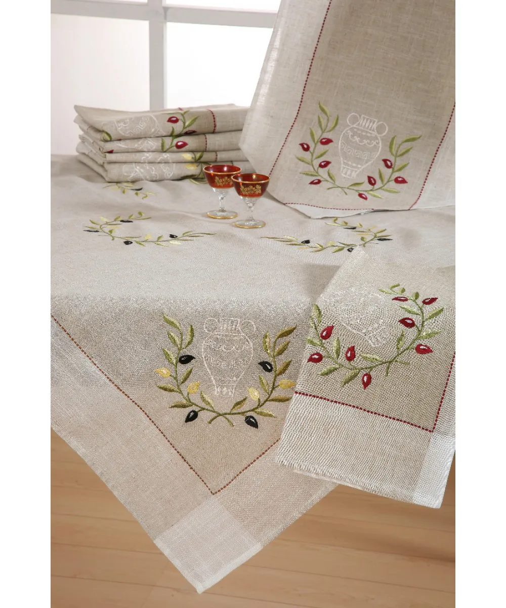 Καρέ 2630 (60cm x 60cm) κόκκινη ελιά