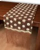 Τούλινη καρέ τραβέρσα 264-17 (50cm x 200cm) καφέ