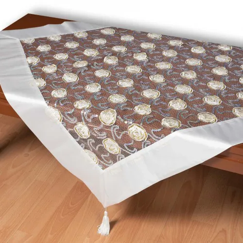 Τούλινο καρέ 264-17 (85cm x 85cm) λευκό 