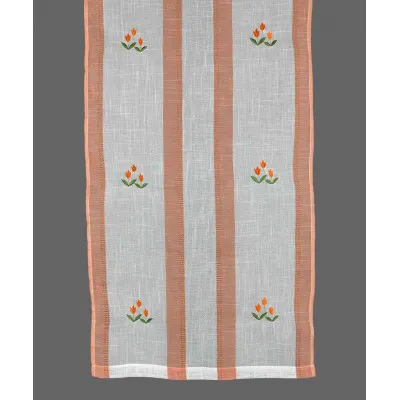 κουρτίνα 315 (60cm x 130cm) πορτοκαλί με τιράντα