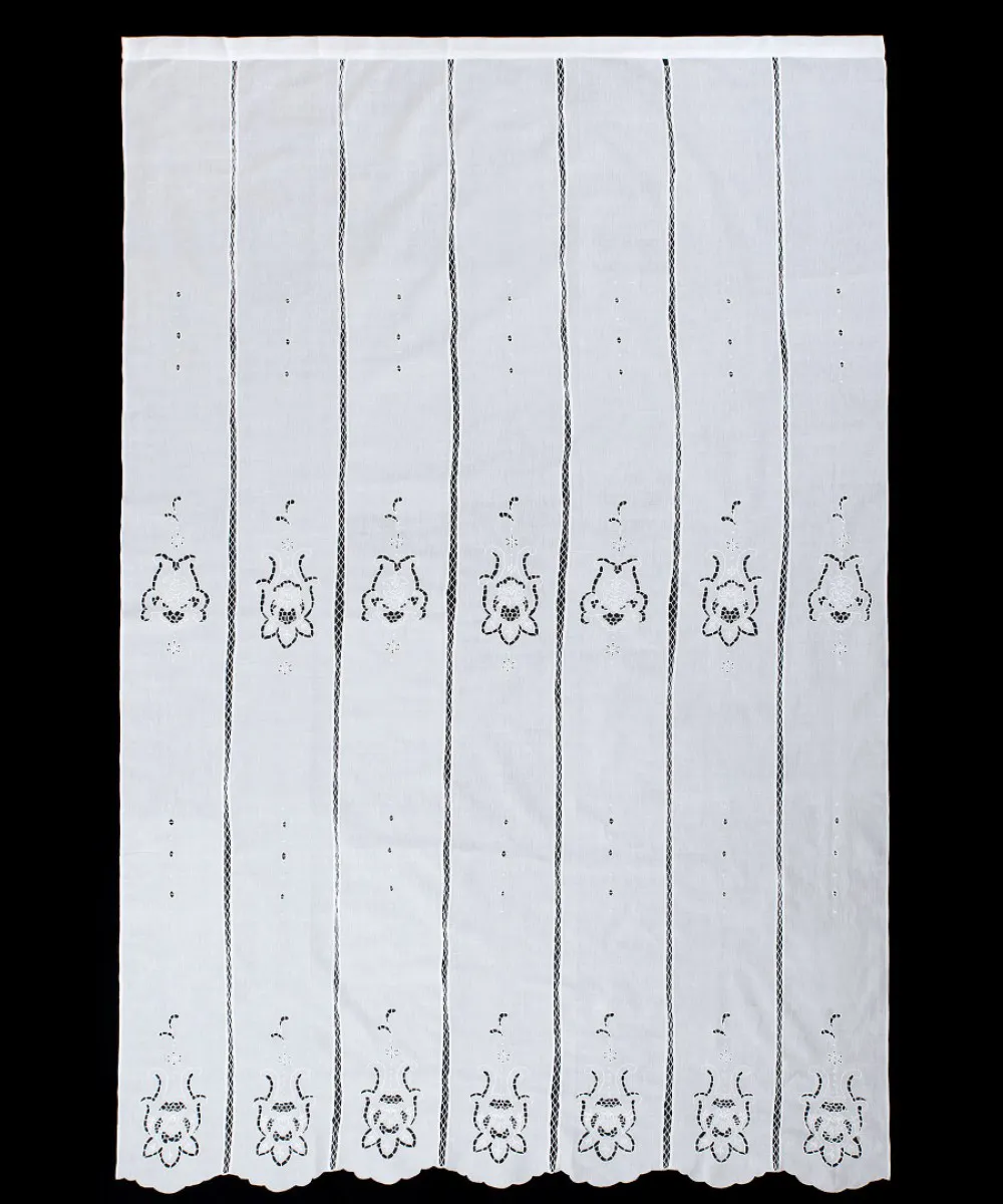 κουρτίνα 329 (210cm x 270cm) λευκή με τούνελ