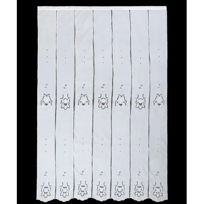 κουρτίνα 329 (160cm x 270cm) λευκή με τούνελ