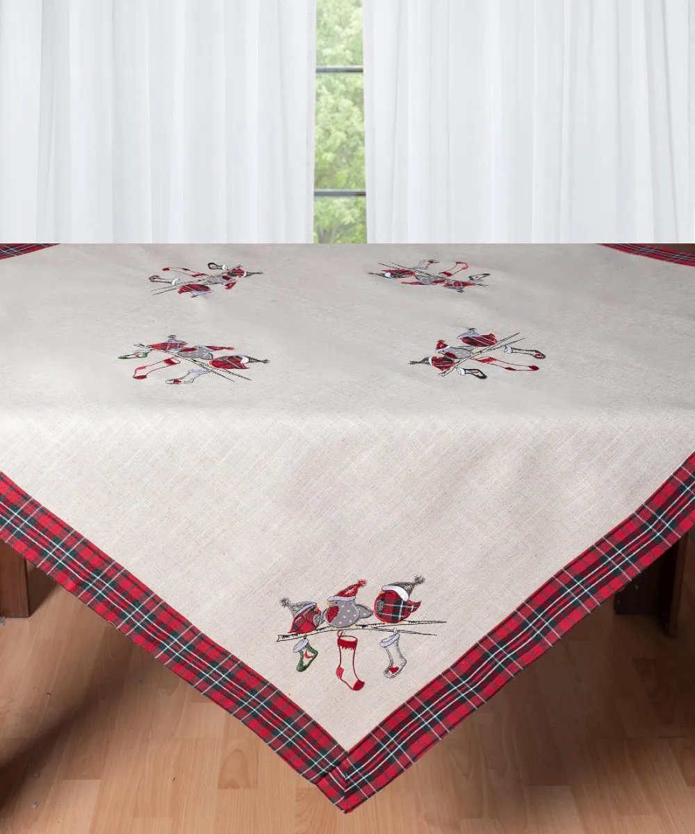 χριστουγεννιάτικο τραπεζοκαρέ ( 140cm x 140cm) 4095