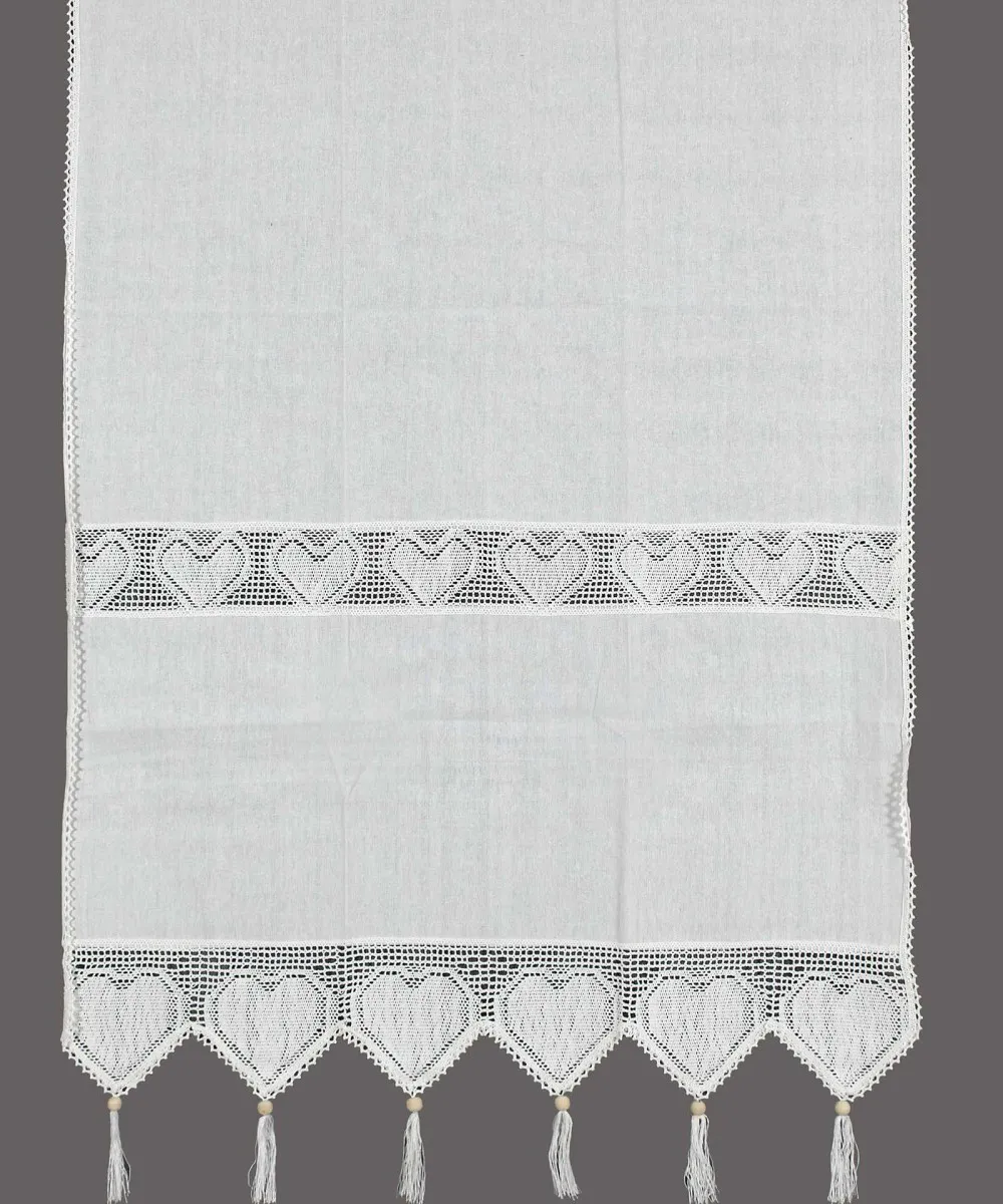 κουρτίνα 432 (90cm x 130cm) λευκή με τούνελ