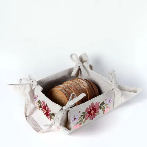 Ψωμιέρα rococo 4338 (18cm x 18cm) μπέζ