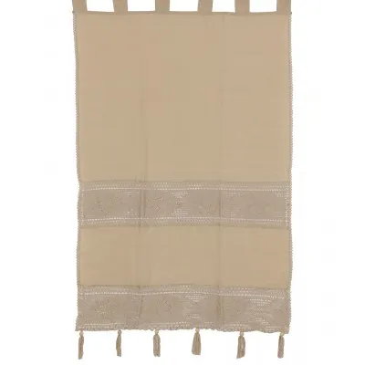 κουρτίνα 450 (150cm x 260cm) ecru με τιράντες